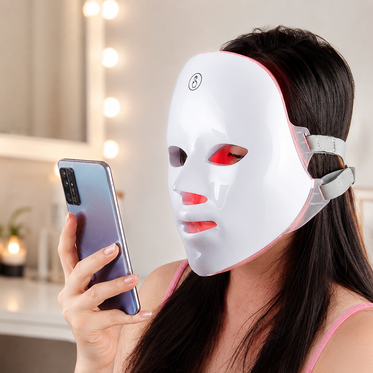 Masque facial led
